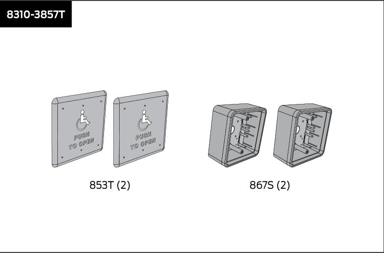 lcn 8310 3857t – surface mount kit