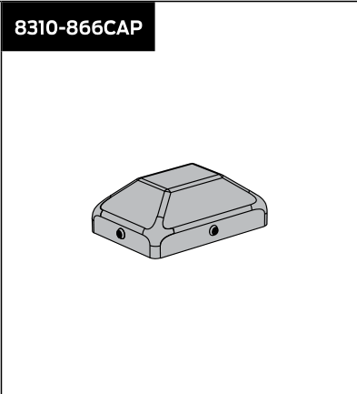 lcn 8310 866cap – bollard post cap (unverified: may be cap only)