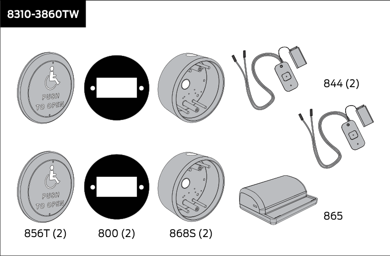 lcn 8310 3860tw – surface mount kit