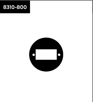lcn 8310 800 – weather/trim ring for wall actuator