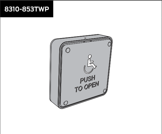 lcn 8310 853twp – surface mounted actuator