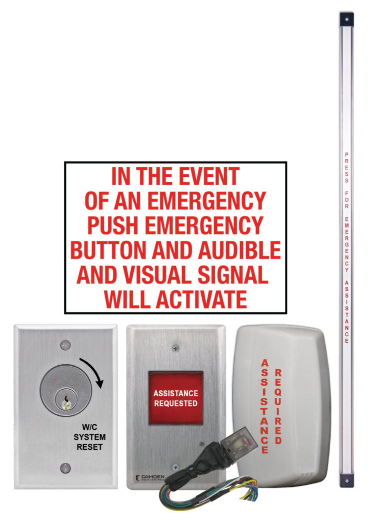 camden cx wec13 ts – universal emergency call system kit with ribbon switch and reset key switch