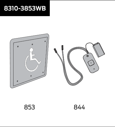 lcn 8310 3853wb – actuator, bollard mount kit
