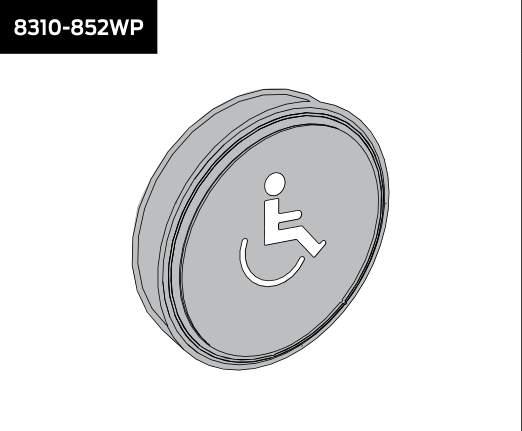 lcn 8310 852wp – wall mounted actuator