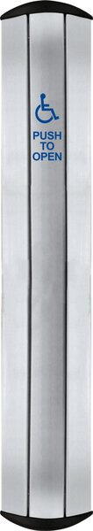camden cm 7536ss – 36″x 6″ column™ stainless steel push plate switch, brushed stainless steel finish