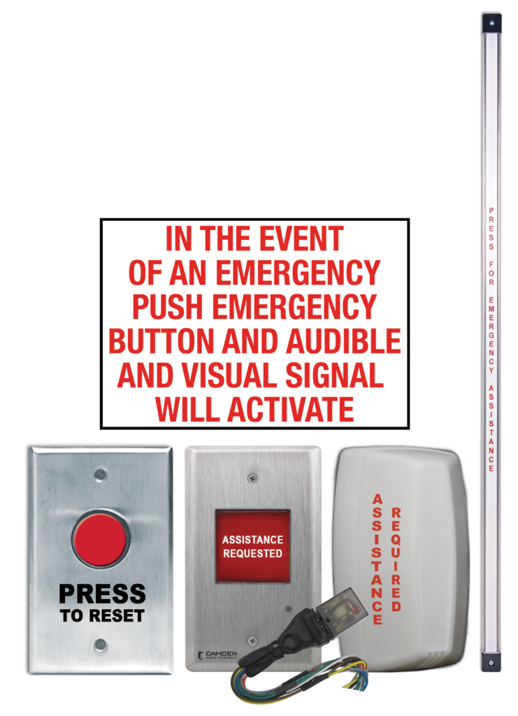 camden cx wec12 ts – emergency call system kit with ribbon switch and push button reset