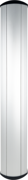camden cm 8536k – 36″ x 6″ column™ aluminum side load push plate switch, anodized clear finish with built in kinetic no battery wireless transmitter, receiver required