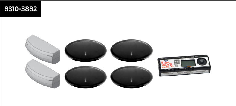 lcn 8310 3882 – double door package: (2) activation sensors + (4) safety sensors, ansi .10 monitoring