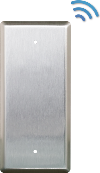 camden cm 35nk – 2″ width narrow push plate switch, vertical mounting,brushed stainless steel finish