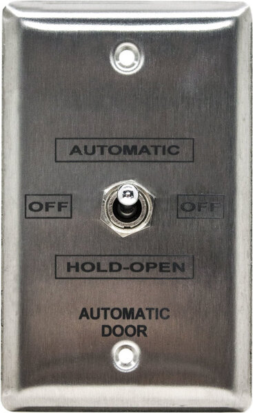 camden cm 195 – toggle switch, single gang stainless steel faceplate