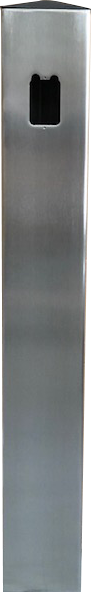 camden cm 42 bsu – 42″ aluminum bollard, single gang prep (36in height)