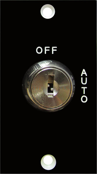 camden cm 160 – key switch, plastic lamacoid (mini) faceplate