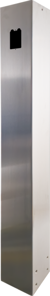 camden cm 48 bsu ss – 48″ ss bollard, single gang switch prep