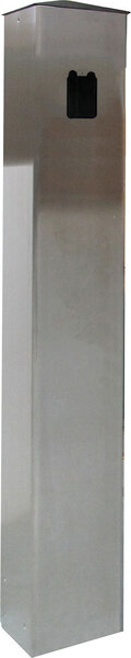 camden cm 42 bsu ss – 42″ stainless steel bollard, single gang switch prep