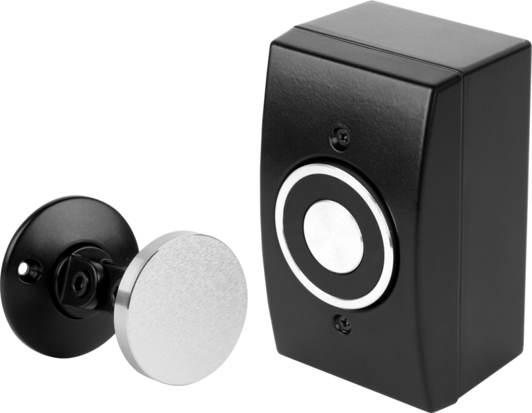 camden cx 95s dh bk – magnetic door holder, surface/flush mount, black finish