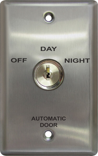 camden cm 180 – key switch, stainless steel single gang faceplate