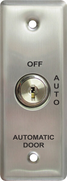 camden cm 170 – key switch, stainless steel narrow stile faceplate